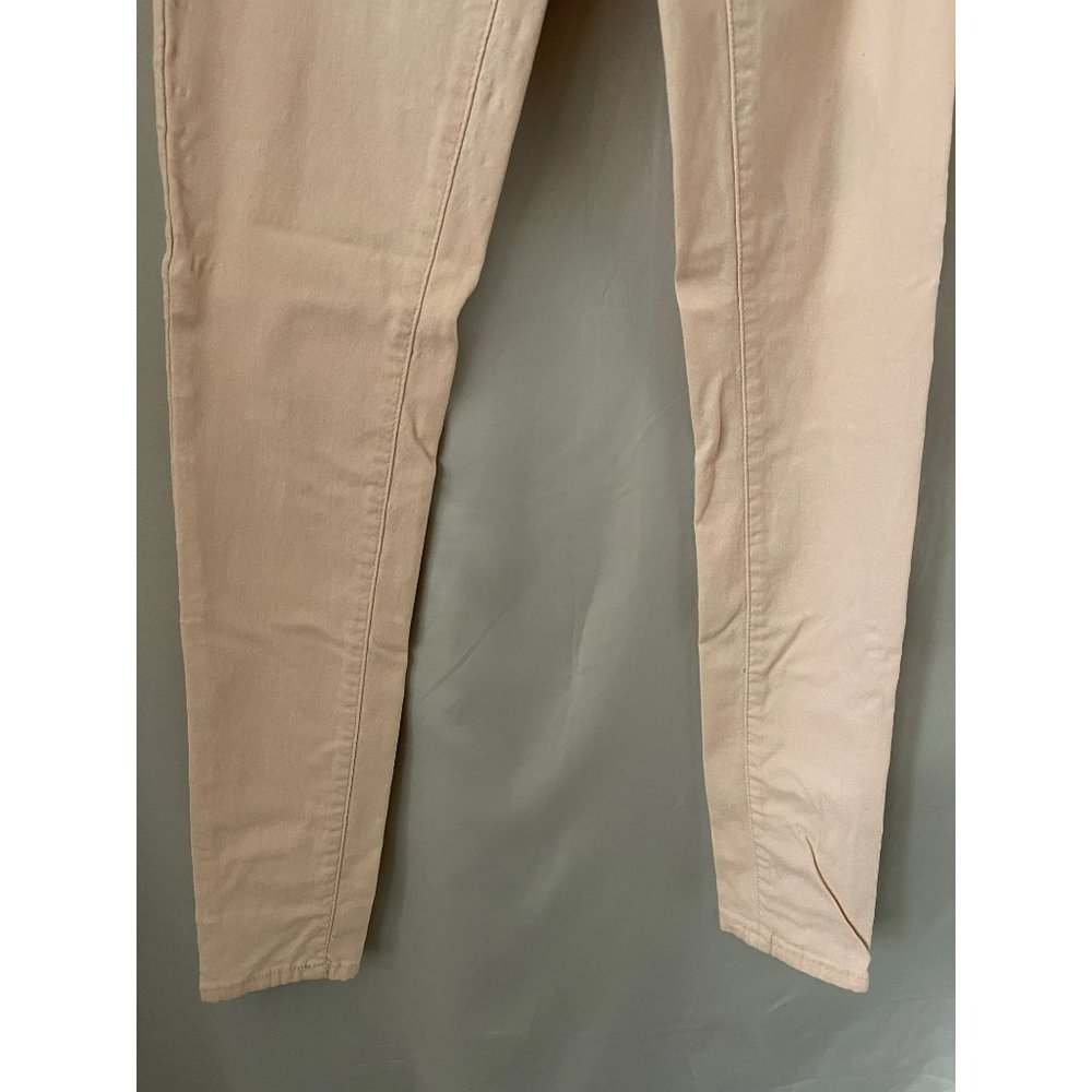 YMI Pastel Peach/Pink Hyper-stretch Skinny Bottom Pants - Picture 3 of 9